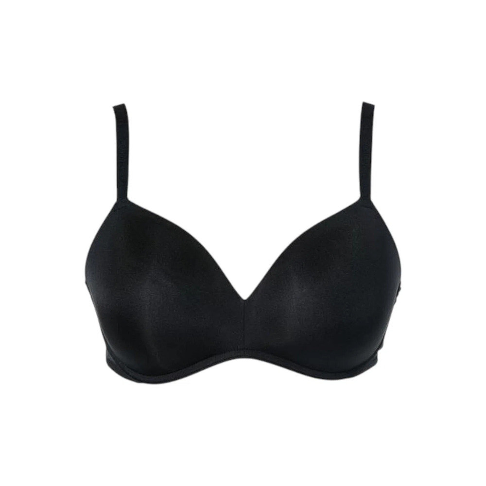 Comfort Code Women's Signature Smooth Wireless T-Shirt Bra Black -